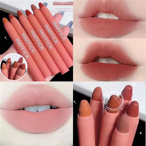 Hot Nude Lipstick Stick Velvet Mousse Lip Liner Pencil Matte Lip Liner Stick Lip Mud Lipstick