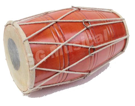 SG Musical Mango Wood TopeTuned Dholak Dholki Orange Amazon In