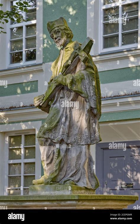 Saint John of Nepomuk statue at Rynek in Oława Lower Silesia region