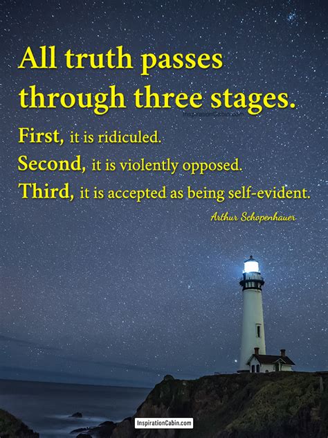 The Three Stages Of Truth Inspiration Cabin