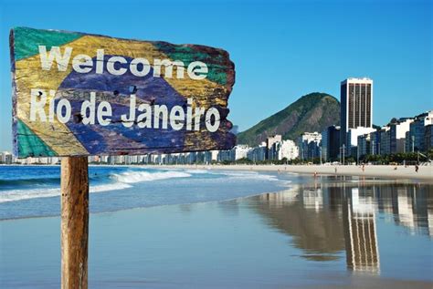 Bem Vindo Ao Rio De Janeiro Copacabana Foto Premium