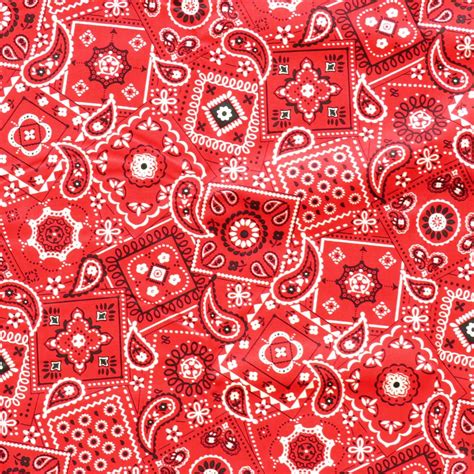 Red Bandana Print Fabric Cotton 35x44 | Etsy | Red bandana, Bandana ...