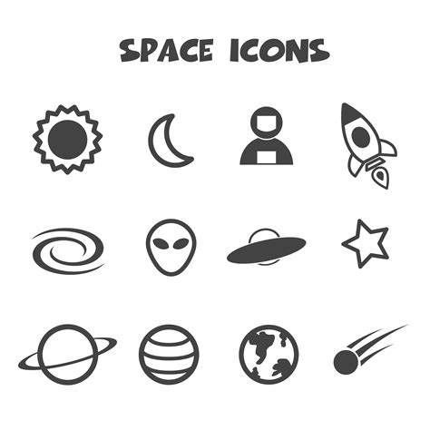 space icon symbol 673064 Vector Art at Vecteezy