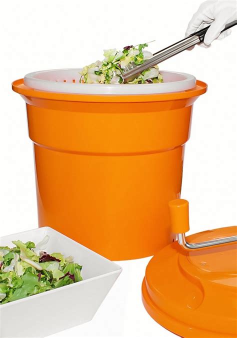 Сушка для зелени и салата ручная оранжевая 12 л One Chef