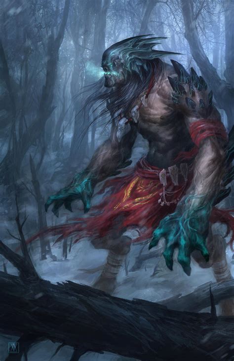 Monster By Mikaelwang On Deviantart Fantasy Monster Creature Artwork