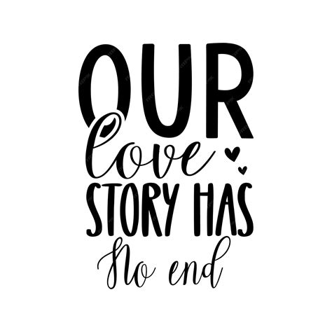 Nuestra historia de amor no tiene fin | Vector Premium