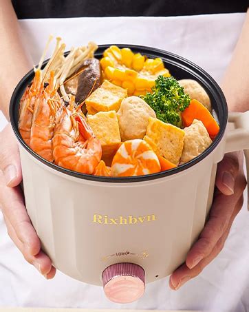 Amazon Rixhbvn Hot Pot Electric With Steamer Rapid Noodles Cooker Non Stick Electric Pot