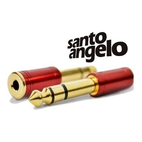 Adaptador P P Santo Angelo Original Conector Banhado A Ouro Shopee