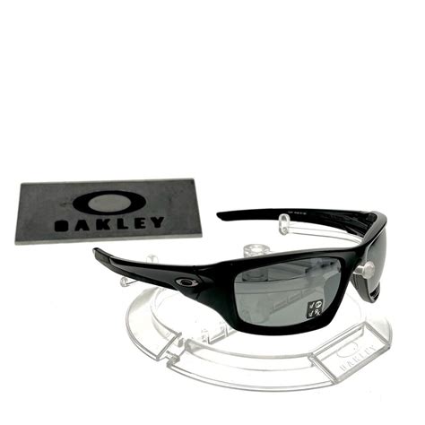 OAKLEY VALVE SUNGLASSES 12 837 POLARIZED BLACK IRIDIUM OO9236 POLISHED