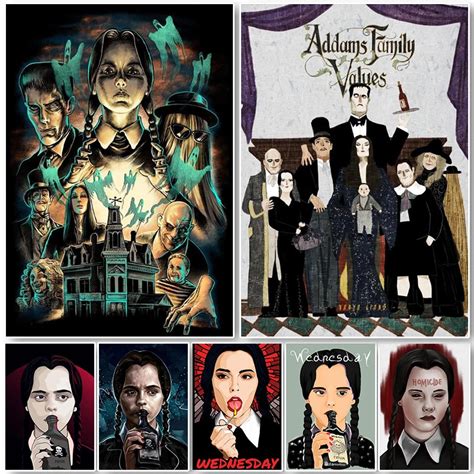 Addams P Ster Cl Sico De Familia Pel Cula De Terror C Lida Arte De