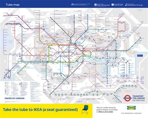 New Tube map with Elizabeth Line published by Transport for London