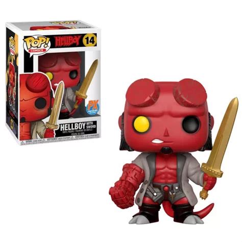 Funko Pop Comic Hellboy With Sword Px Exclusive Excalibur Mercadolibre