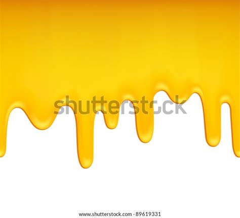 Seamless Background Melting Honey On White Stock Vector Royalty Free