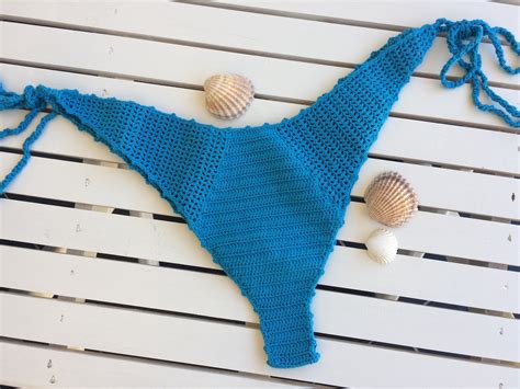 High Hip Crochet Bikini Sexy Crochet Bikini Brazilian High Hip Bikini Crochet Swimwear Crochet