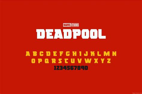 Deadpool Movie Font Marvel Studios Gooova Studio