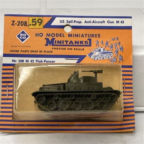 ROCO Model Miniatures Minitanks Z 208 Nr M 42 Flak Panzer EBay