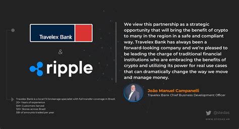 XRP Cro On Twitter Travelex Bank Has Partnered With Ripple To