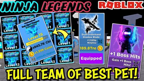 I Got A FULL Team Of The 1 BEST Pet In Ninja Legends Roblox