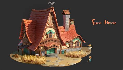 3d Fantasy Fantasy House Medieval Fantasy Bg Design Prop Design