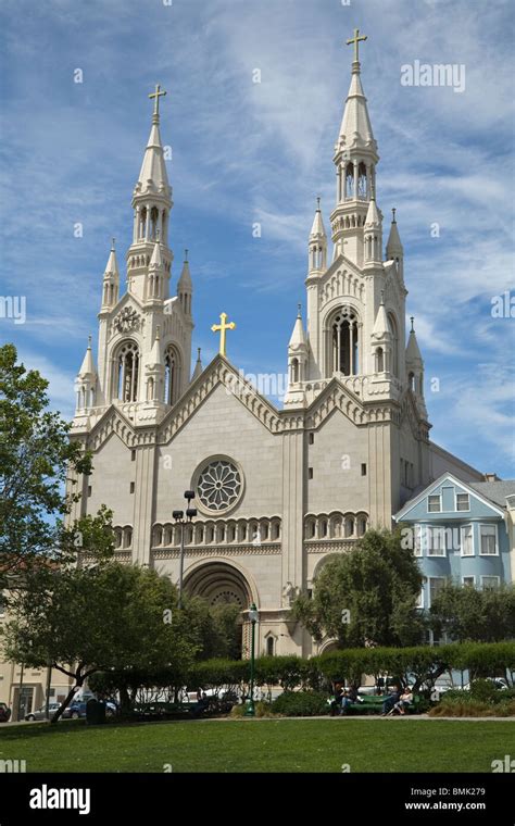 St Peter And Paul Catholic Church San Francisco California Usa Stock