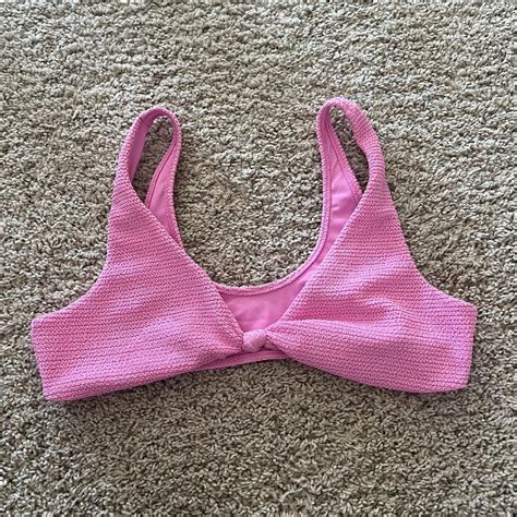 Pacsun Pink Bikini Top Size XL Depop
