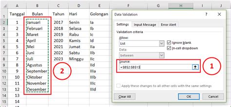 Cara Membuat Daftar Pilihan Dengan Data Validation Excel Excel Maniacs