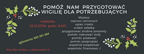 Pom Nam Przygotowa Wi Ta Dla Potrzebuj Cych Bo Y M Yn