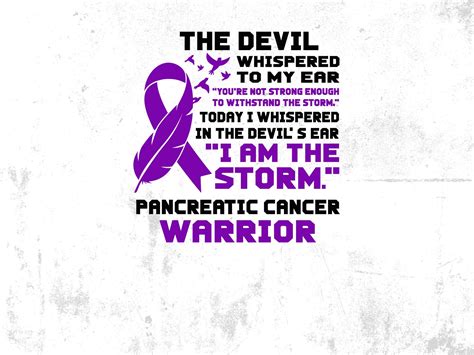 Pancreatic Cancer Warrior Svg Im The Storm Pancreatic Etsy