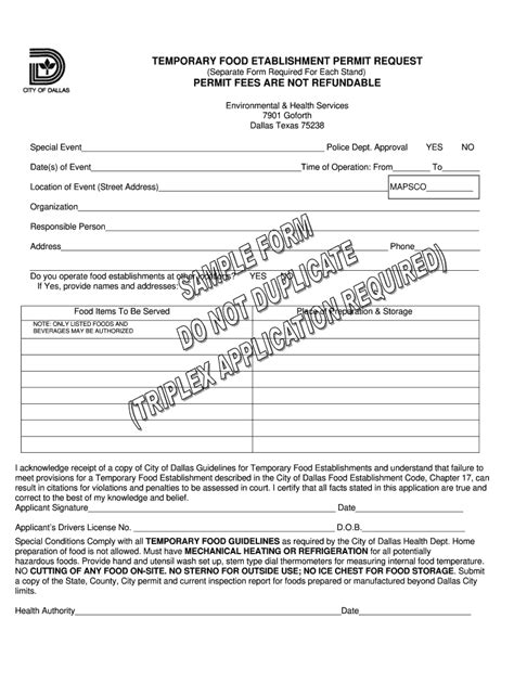 City Of Dallas Food Truck Permit Fill Out And Sign Online Dochub