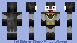 black batman guy Minecraft Skin