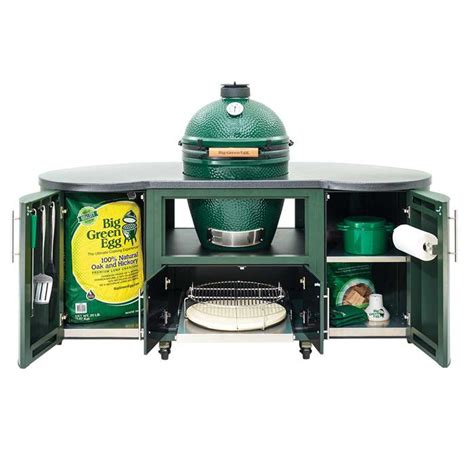 121301big Green Egg 76 Custom Aluminum Cooking Island For Xl Egg Big