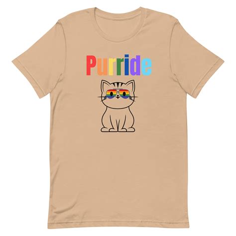 Pride Cat T Shirt Funny Cat Gay Pride Rainbow Sunglasses Lgbtq T Shirt