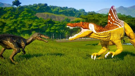 Spinosaurus Vs Baryonyx Vs Suchomimus Jurassic World Evolution