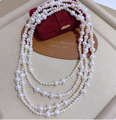 Charming Mm Natural South Sea Genuine White Pearl Necklace Ebay