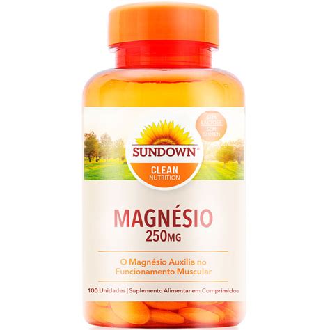 Magn Sio Mg Tabs Sundown Clean Nutrition Meu Mundo Fit