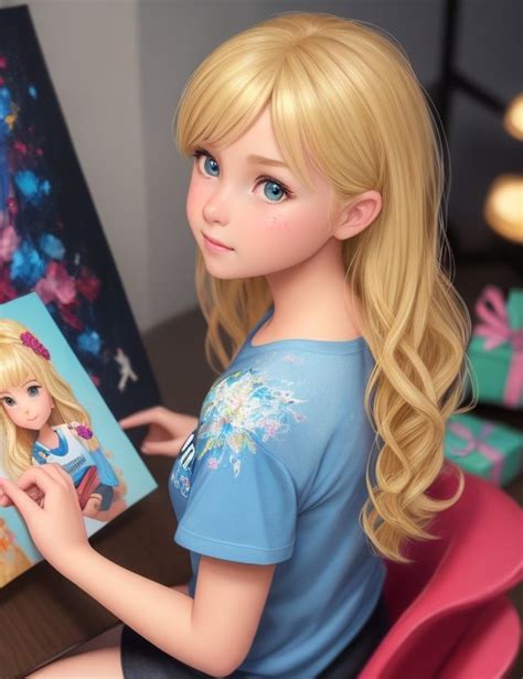 Cartoon Girl Blonde