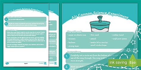 Air Cannon Science Experiment (Teacher-Made) - Twinkl