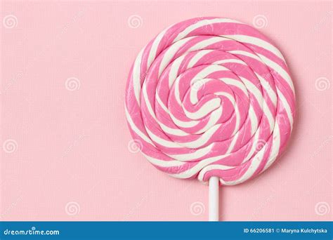 Pink Lollipop Stock Image Image Of Flavor Colorful 66206581