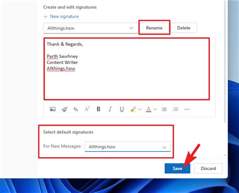 How To Update Signature In New Outlook App On Windows 11