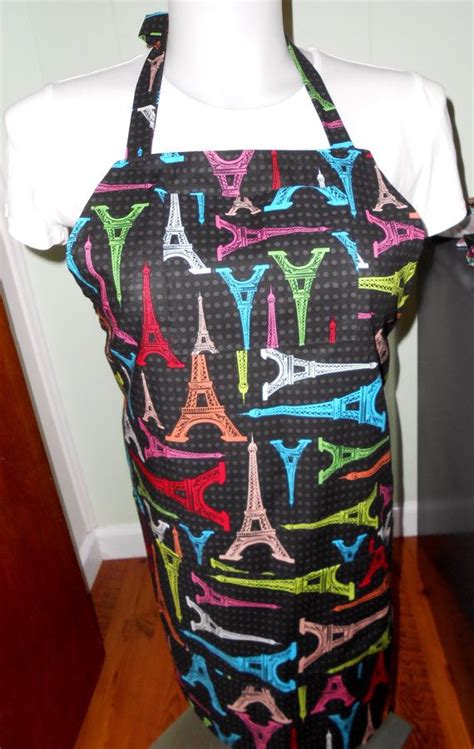 Eiffel Tower Apron Handmade Apron French Aprons Aprons For Etsy