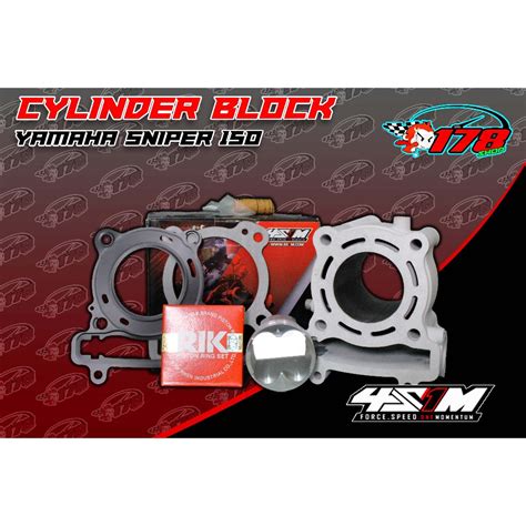 4S1M Yamaha Sniper 150 135 Cylinder Block Kit Chromebore 57MM Shopee