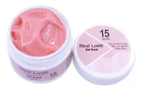 Gel Hard Nude 15 Real Love 15g Gel De Modelagem Uv Led