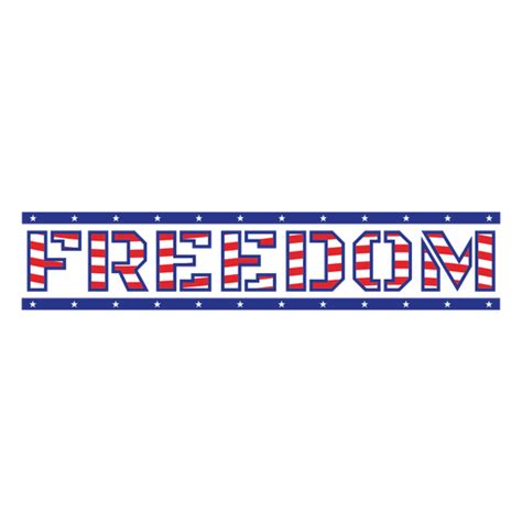 Freedom American Flag Color Stroke Badge Png And Svg Design For T Shirts