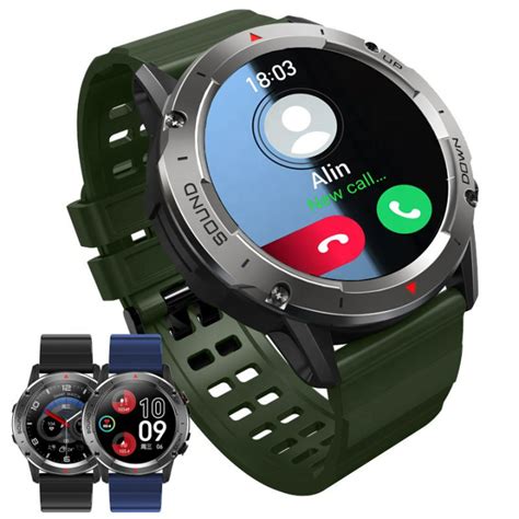 NX9 BT Call Smartwatch Hombr IP68 Waterproof Round Sleep Monitor