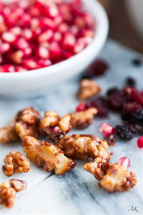 Autumn Apple And Pomegranate Salad With Homemade Candied Walnuts Aberdeen S Kitchen