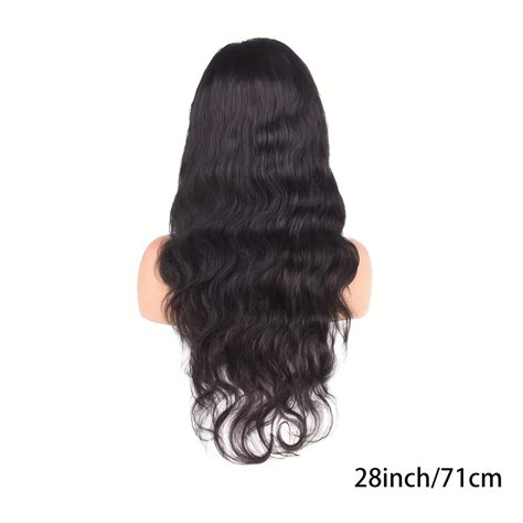 X Human Hair Wig Long Body Wave Wig Long Curly Wavy Temu