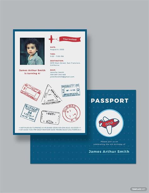 Passport Invitation Template - Download in Word, Google Docs, PDF ...