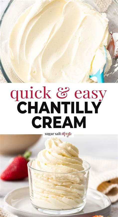 Chantilly Cream Recipe Flavored Whipped Cream Recipes With