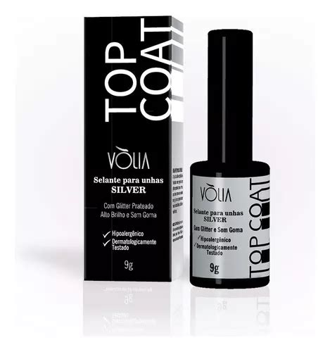 Selante Volia Top Coat Brilho Sem Goma Uv Led Unha Gel Fibra