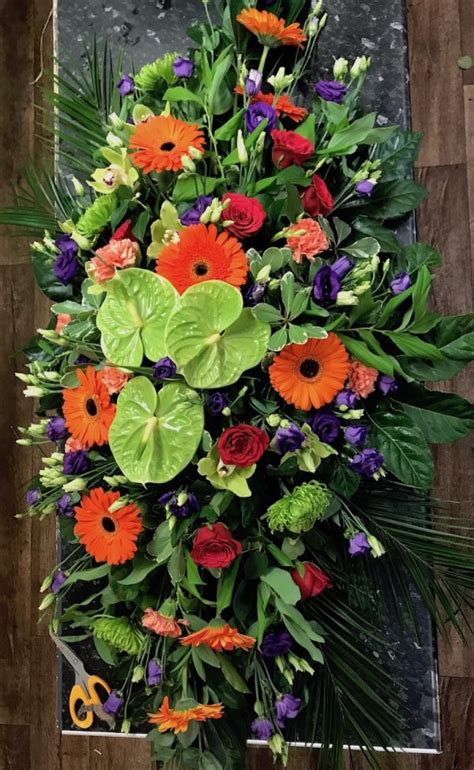 Bright Casket Spray Welwyn Florist